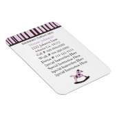 緊急連絡：ベビーシッタープレミアムマグネット マグネット (右側)