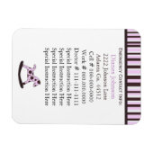 緊急連絡：ベビーシッタープレミアムマグネット マグネット (横)