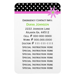 緊急連絡：ベビーシッタープレミアムマグネット マグネット