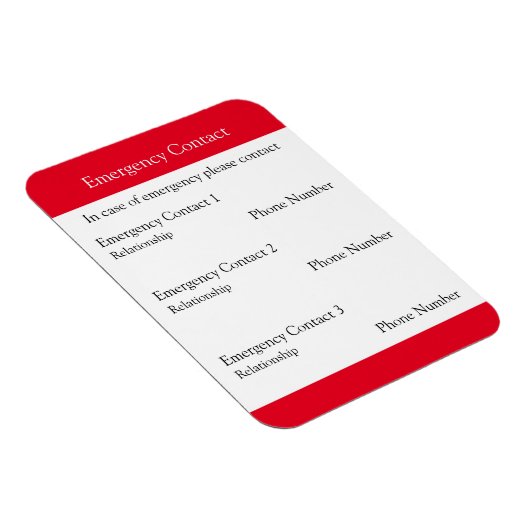 緊急連絡 マグネット (右側)