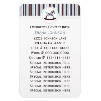 緊急連絡:ロッキングホースプレミアムマグネット マグネット