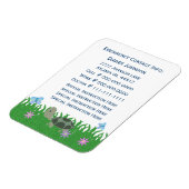 緊急連絡:亀:プレミアムマグネット マグネット (左側)