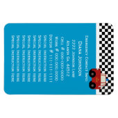 緊急連絡：消防車 マグネット (横)