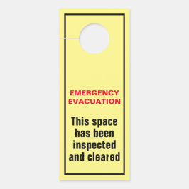緊急避難用避難用避難訓練フロアのスイート監視員 ドアノブサイン