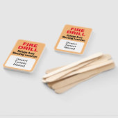 緊急避難用防火訓練テナントの位置確認サイン ハンドファン (組立なし)