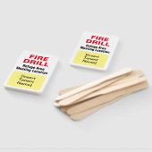 緊急避難用防火訓練テナントの位置確認サイン ハンドファン (組立なし)