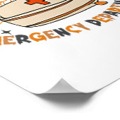 緊急部ハロウィーン緊急治療室Nurs ポスター (角)