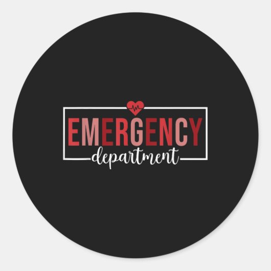 緊急部バレンタインデー救急室 ラウンドシール (正面)