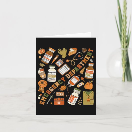 緊急部秋ハロウィーンErナースエメグ カード (正面)