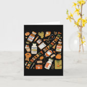 緊急部秋ハロウィーンErナースエメグ カード (黄色い花)