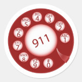 緊急電話 ラウンドシール (正面)
