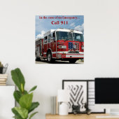 緊急911 ポスター (ホームオフィス)