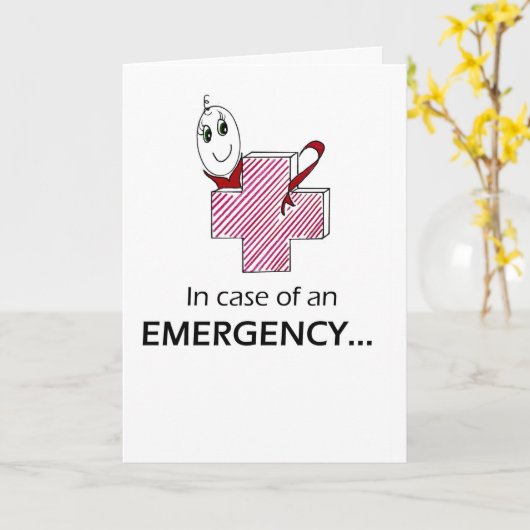 緊急 カード (黄色い花)