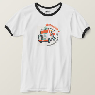 緊急！救民主主義の状態！救急車 Tシャツ