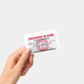 緊急IDメディカルカードバッジ バッジ (手持ち)