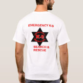 緊急K-9星のロゴのワイシャツ Tシャツ (裏面)