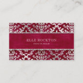緋糸赤きちらりとダマスクの銀の愛 名刺 (正面)