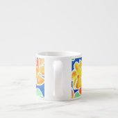 緋色かわいらしと黄色のナスタティウムエスプレッソマグ エスプレッソカップ (裏面)