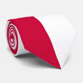 緋色と白の分割カラー ネクタイ (ロール)