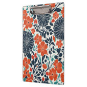 緋色と黒のモダンフローラ クリップボード (左)