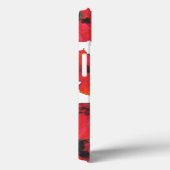 緋色と黒の東洋のケシが白に Case-Mate iPhoneケース (裏面 / 右)