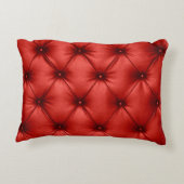 緋色のアカペトンの背景のテクスチャをクローズアップ アクセントクッション (裏面)