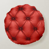 緋色のアカペトンの背景のテクスチャをクローズアップ ラウンドクッション (裏面)