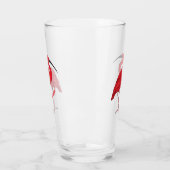 緋色のイビスバードマンガイラストレーション タンブラーグラス (左)