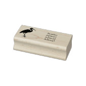 緋色のイビスバードマンガイラストレーション ラバースタンプ (スタンプ)