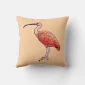 緋色のイビスバード クッション (裏面)