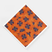 緋色のオレンジ色のポピーのシームレスなパターン (コーナー)