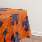 緋色のオレンジ色のポピーのシームレスなパターン テーブルクロス (インサイチュ)