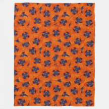 緋色のオレンジ色のポピーのシームレスなパターン