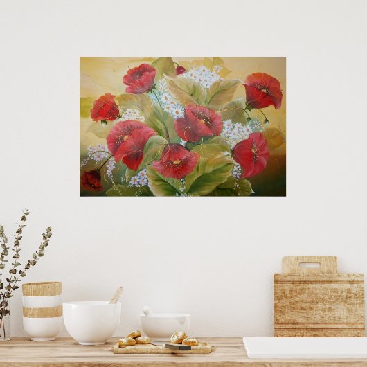 緋色のケシ ポスター (キッチン)