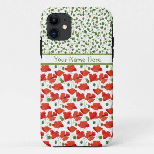 緋色のケシMix'n'Match iPhone 5/5sケース Case-Mate iPhoneケース (裏面)