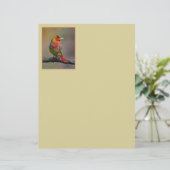 緋色のタネガーの成型品 – オリジナル写真 (スタンド正面)