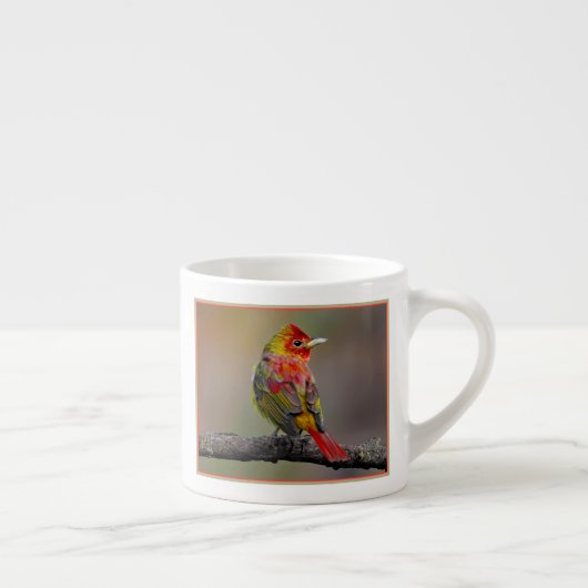 緋色のタネガーの成型品 – オリジナル写真 エスプレッソカップ (右)