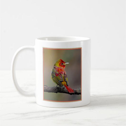 緋色のタネガーの成型品 – オリジナル写真 コーヒーマグカップ (左)