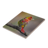 緋色のタネガーの成型品 – オリジナル写真 タイル (側面)