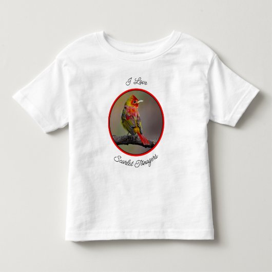 緋色のタネガーの成型品 – オリジナル写真 トドラーTシャツ (正面)