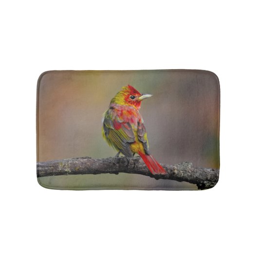緋色のタネガーの成型品 – オリジナル写真 バスマット (正面)