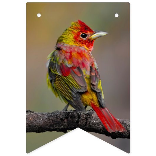 緋色のタネガーの成型品 – オリジナル写真 バンティングフラッグ (第1の旗)