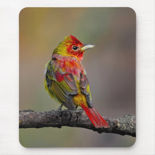 緋色のタネガーの成型品 – オリジナル写真 マウスパッド (正面)