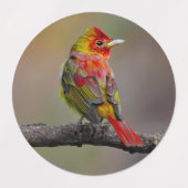 緋色のタネガーの成型品 – オリジナル写真 ラベル (デザイン2)