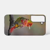 緋色のタネガーの成型品 – オリジナル写真 SAMSUNG GALAXYケース (裏面横)