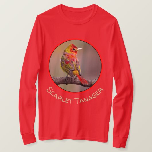 緋色のタネガーの成型品 – オリジナル写真 Tシャツ (デザイン正面)