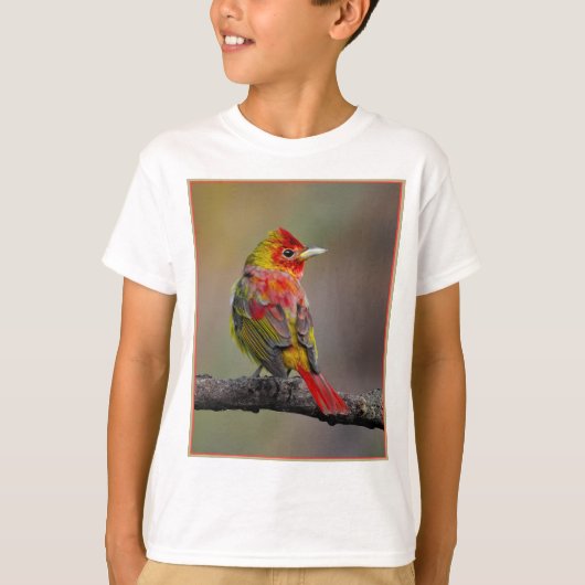 緋色のタネガーの成型品 – オリジナル写真 Tシャツ (正面)