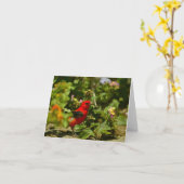 緋色のタネガー カード (黄色い花)