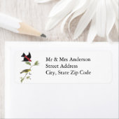 緋色のタネガー – John James Audubon ラベル (インサイチュ)