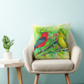 緋色のタネジャーズ・バードアート クッション (椅子)